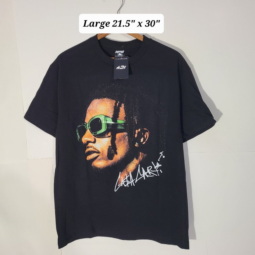 Playboi Carti Cash Carti Black Large Men's Rap Tee NWT